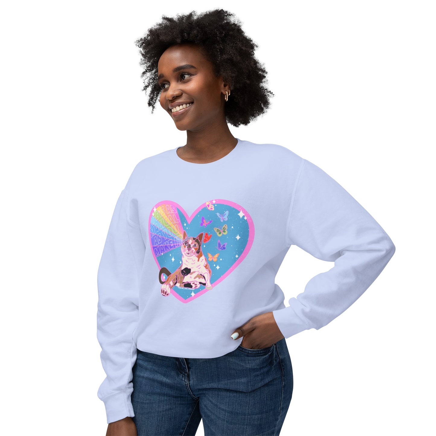 LIFE IS AS MAGICAL AS YOU MAKE IT - Unisex Lightweight Crewneck Sweatshirt