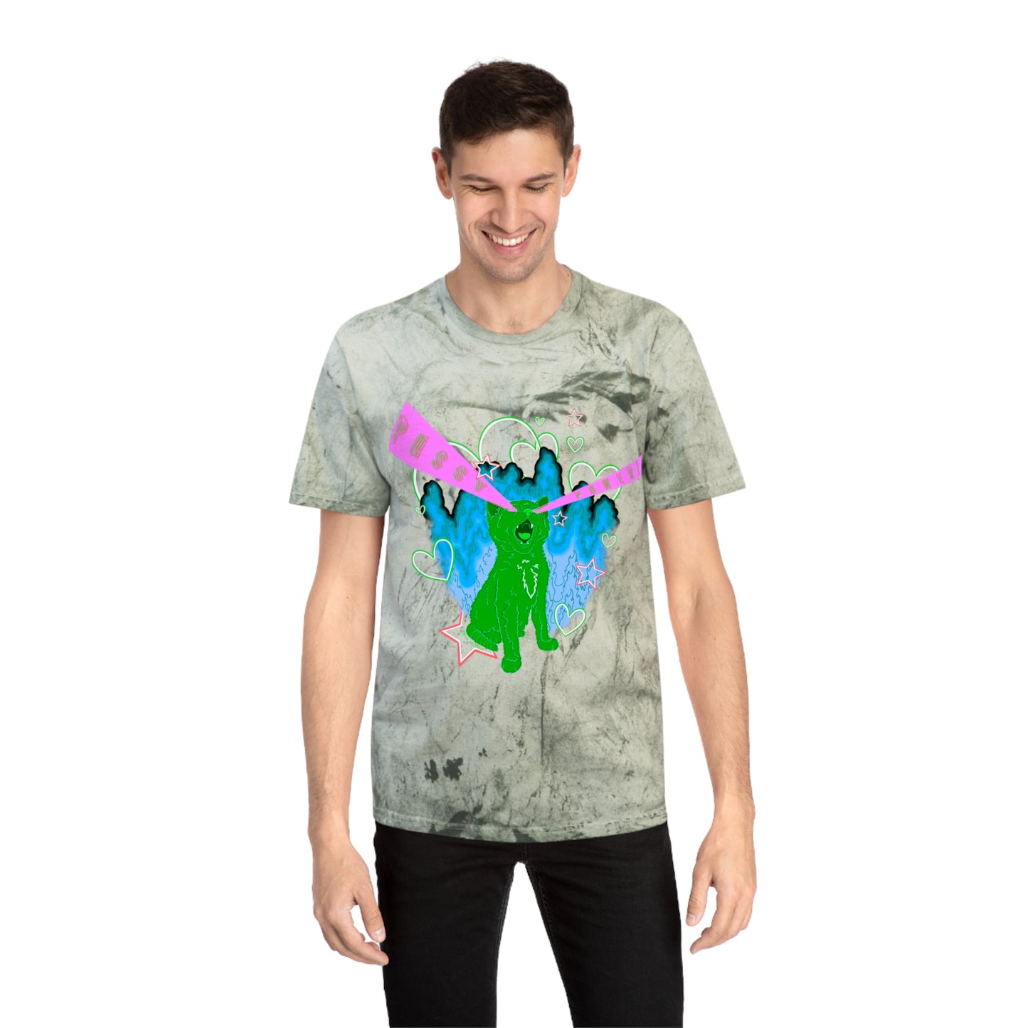 PUSSY POWER! (Watermelon variant) - Unisex Color Blast T-Shirt