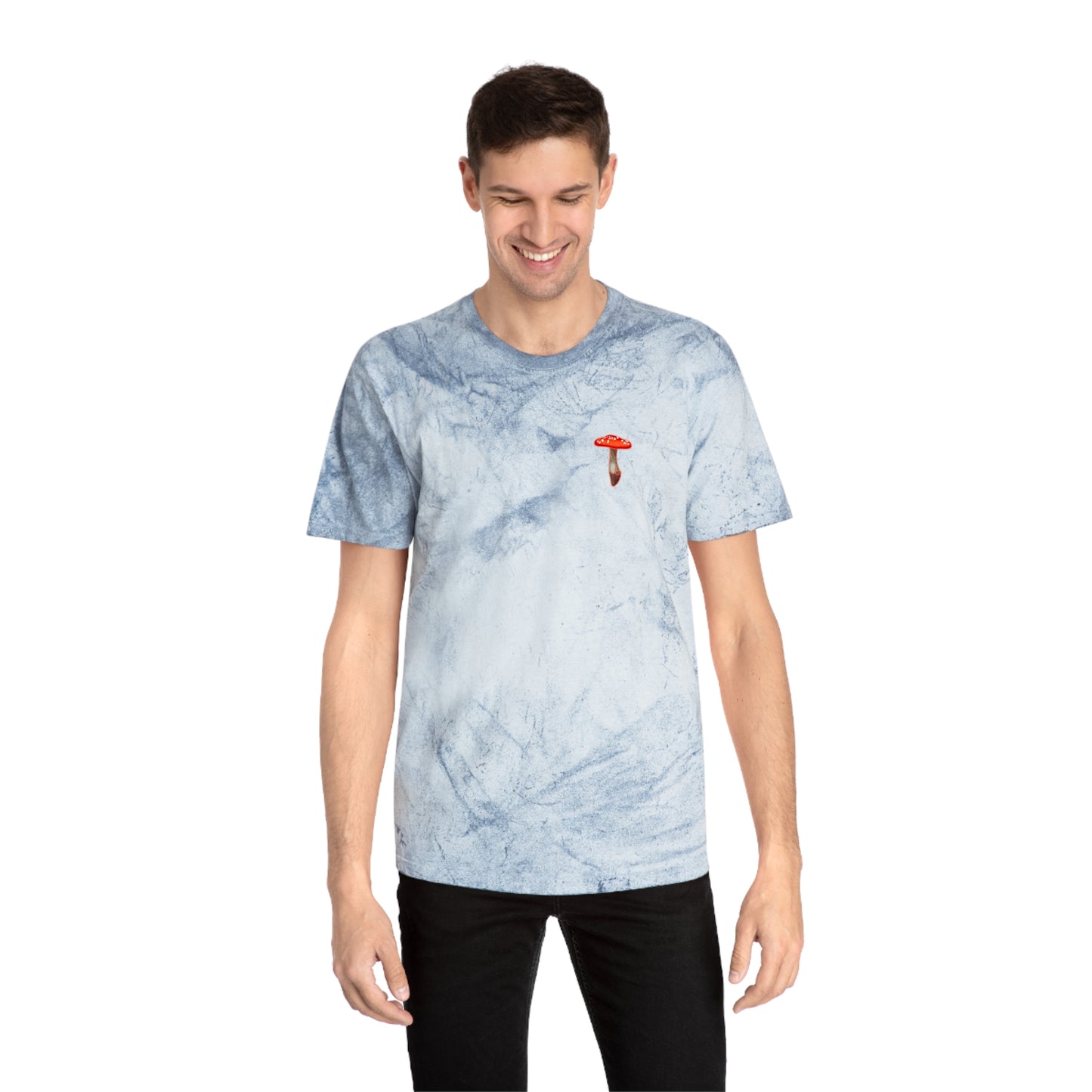SCENIC CRYSTAL MUSHROOM VIEW - Unisex Color Blast T-Shirt