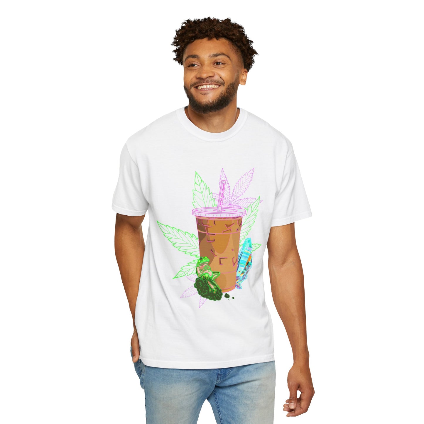 WIRED & STONED - Unisex Garment-Dyed T-shirt