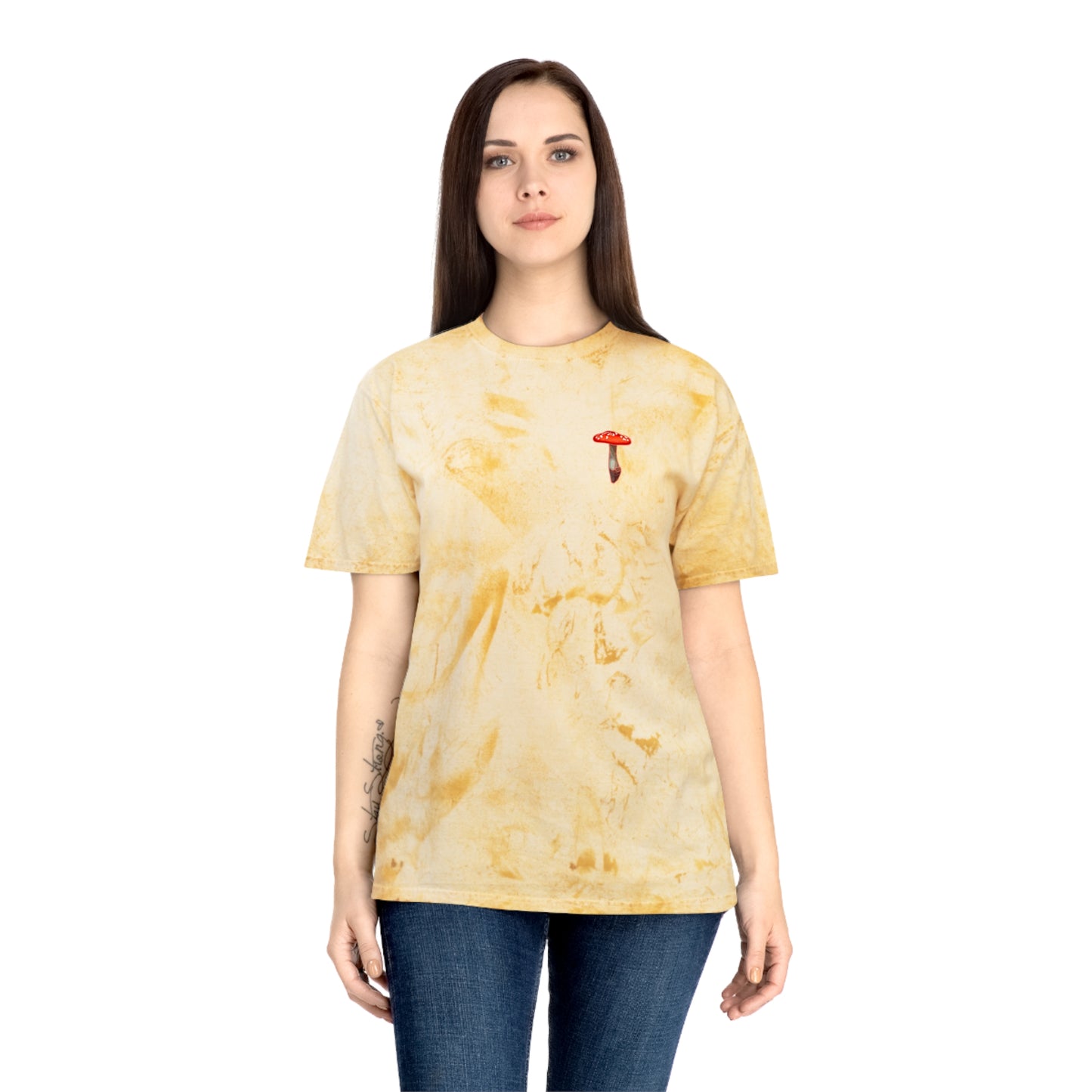 SCENIC CRYSTAL MUSHROOM VIEW - Unisex Color Blast T-Shirt