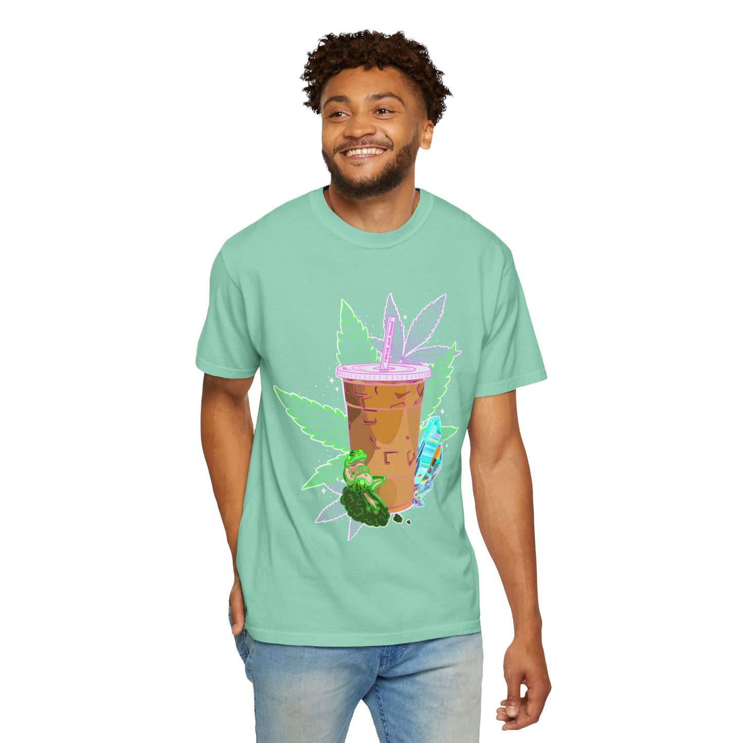 WIRED & STONED - Unisex Garment-Dyed T-shirt