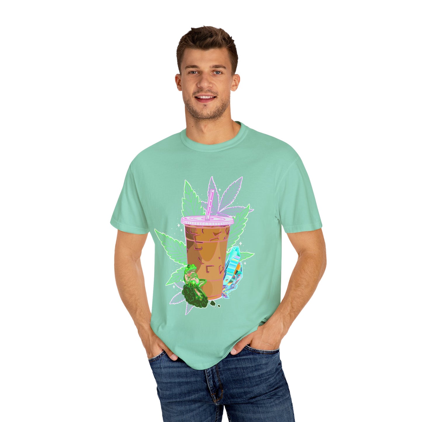 WIRED & STONED - Unisex Garment-Dyed T-shirt