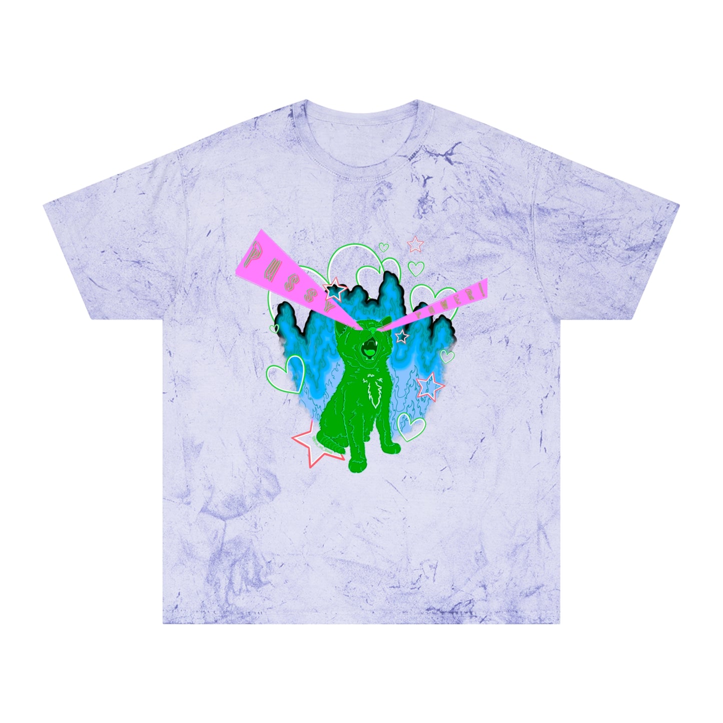 PUSSY POWER! (Watermelon variant) - Unisex Color Blast T-Shirt