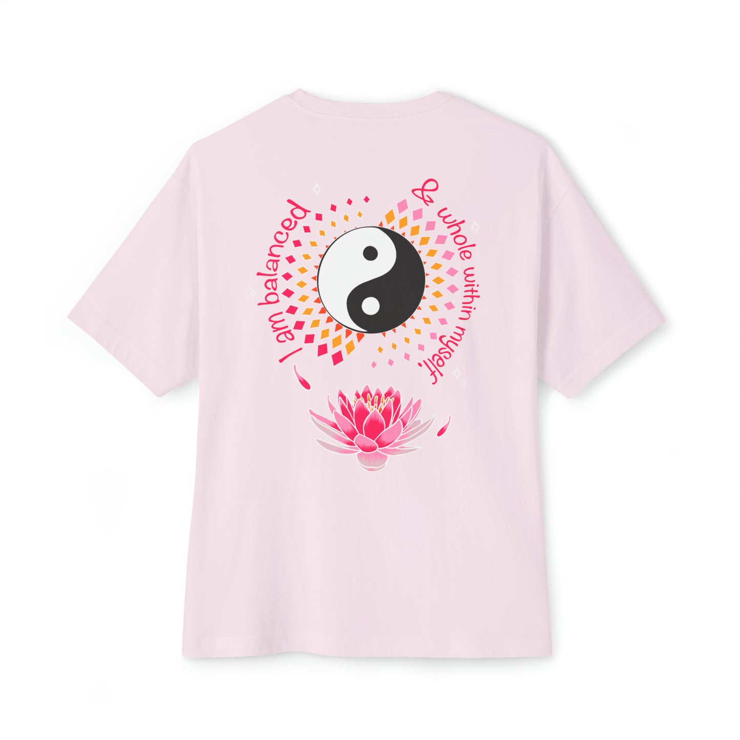Gentle Lotus Unisex Oversized Boxy Tee