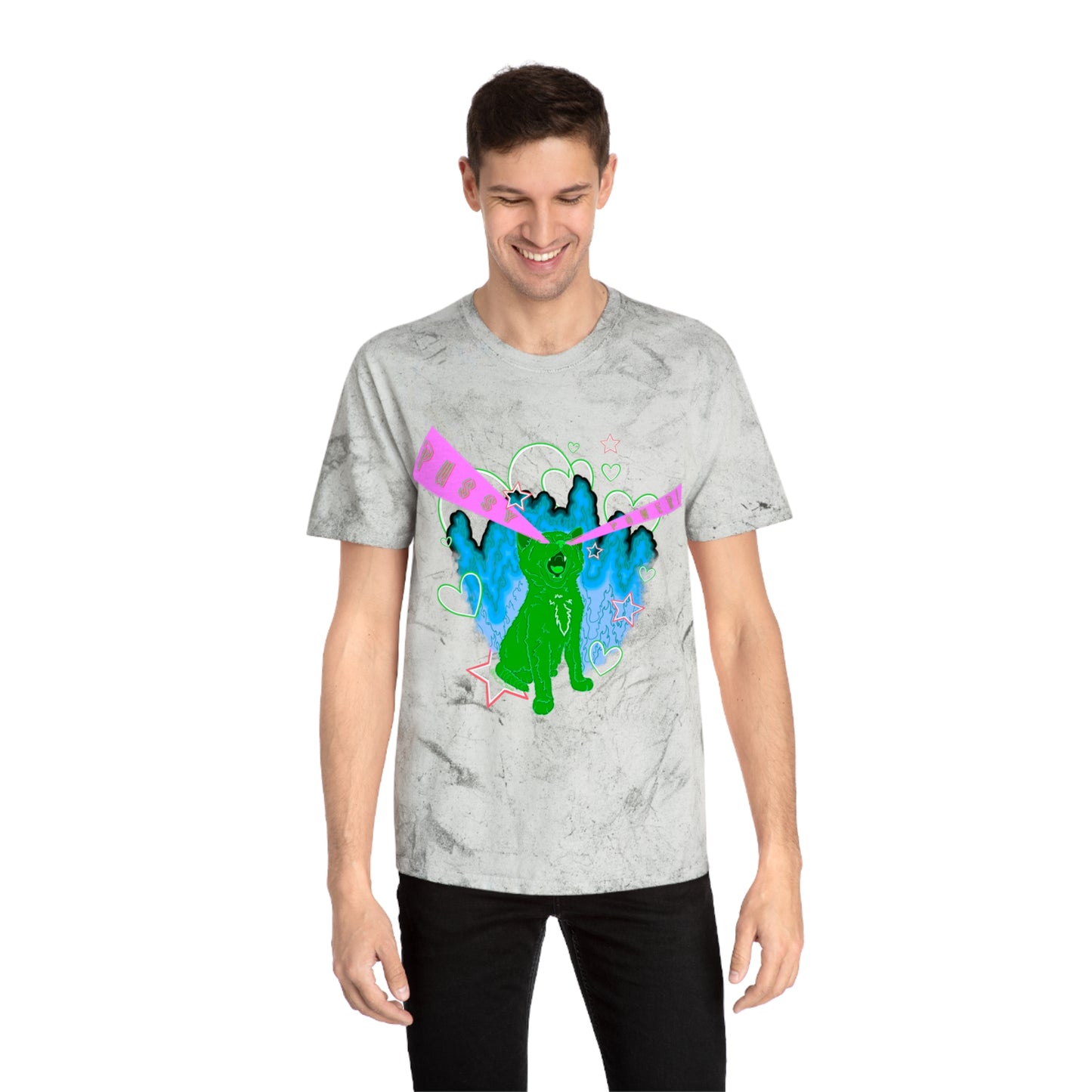 PUSSY POWER! (Watermelon variant) - Unisex Color Blast T-Shirt