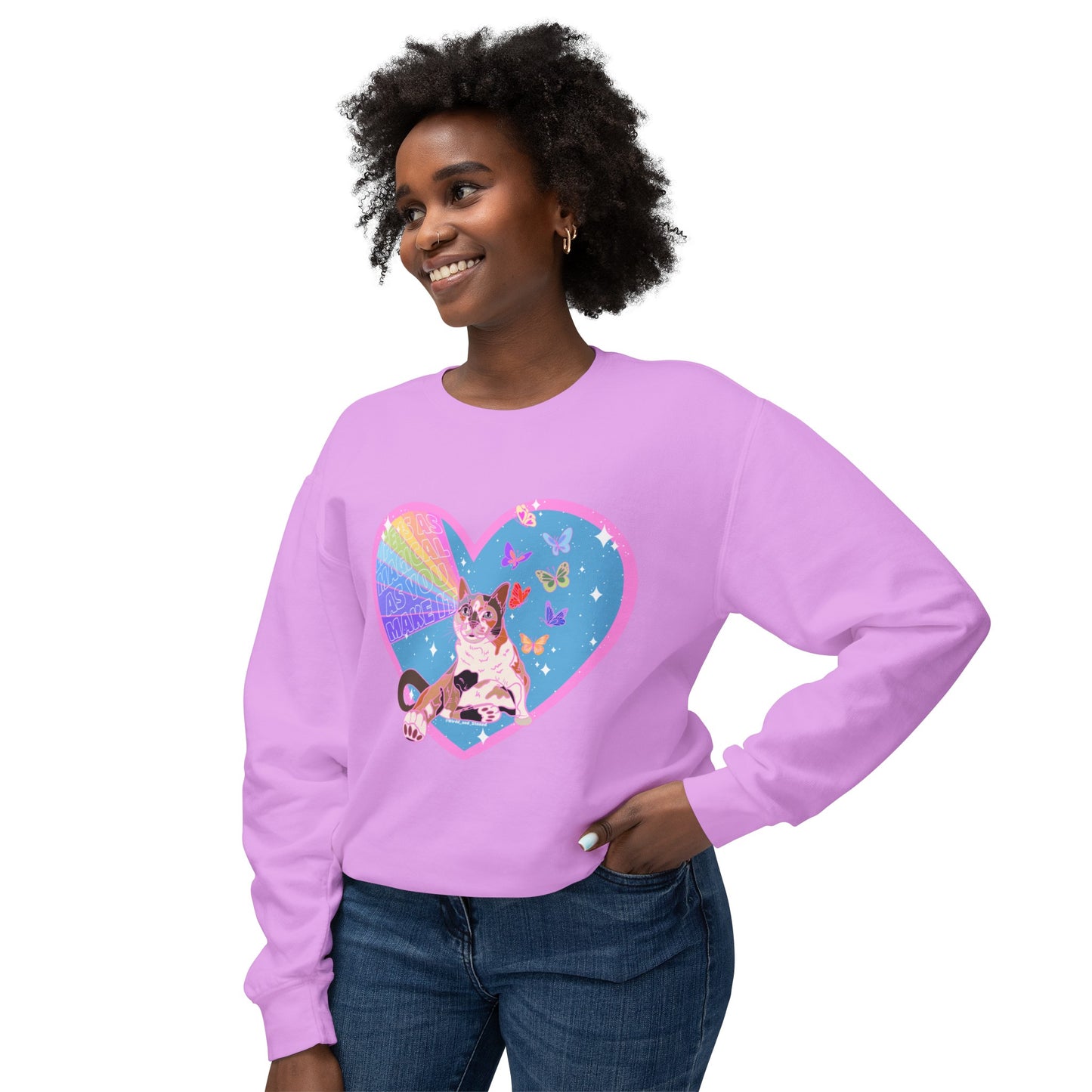LIFE IS AS MAGICAL AS YOU MAKE IT - Unisex Lightweight Crewneck Sweatshirt