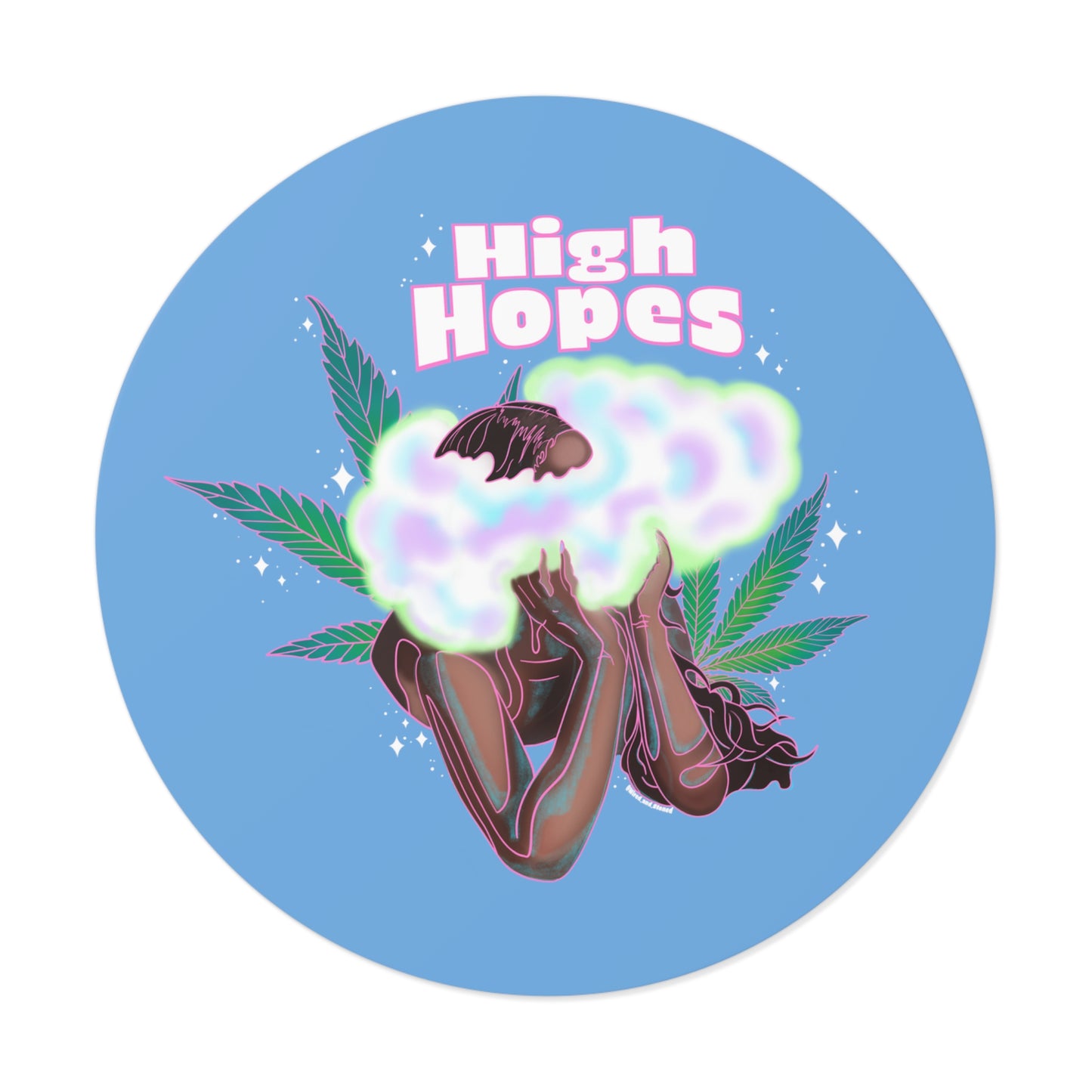 HIGH HOPES - Round Vinyl Stickers