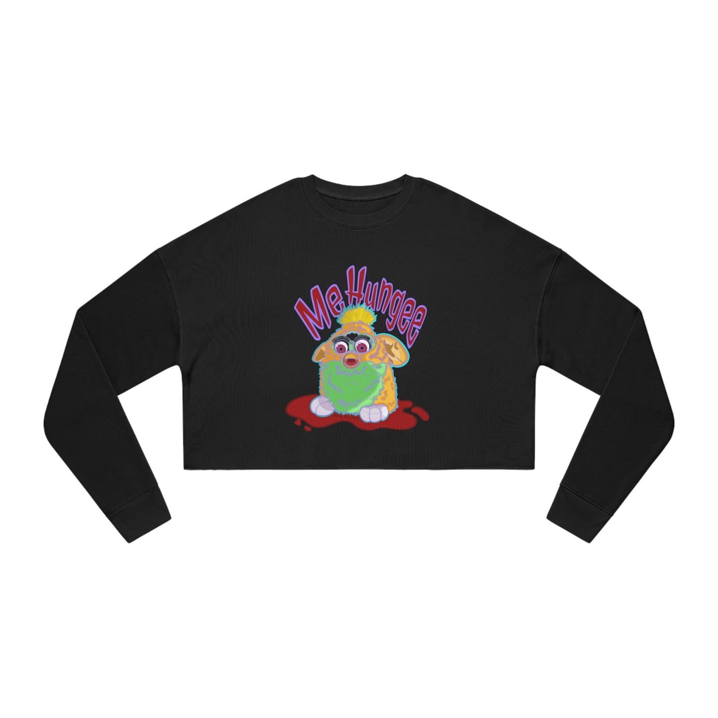 ME HUNGEE FURBY - Women's Cropped Sweatshirt