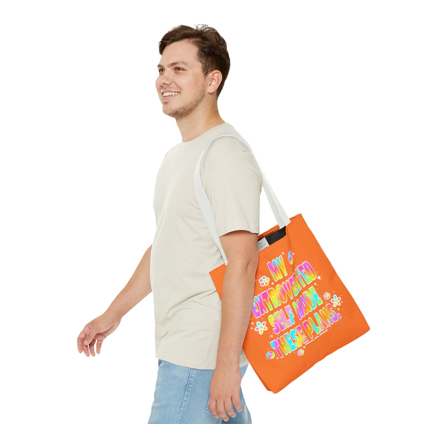 MY EXTROVERTED SELF MADE THESE PLANS - Tote Bag (AOP)