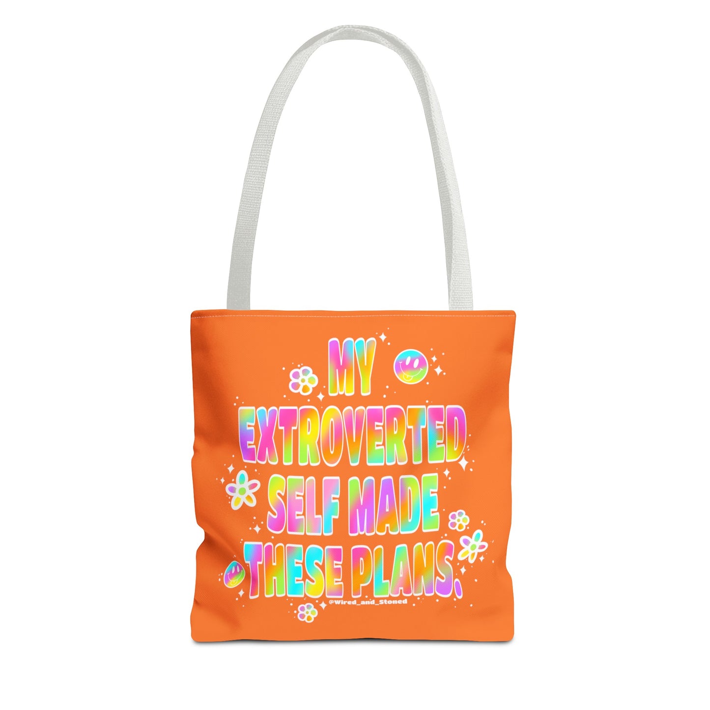 MY EXTROVERTED SELF MADE THESE PLANS - Tote Bag (AOP)