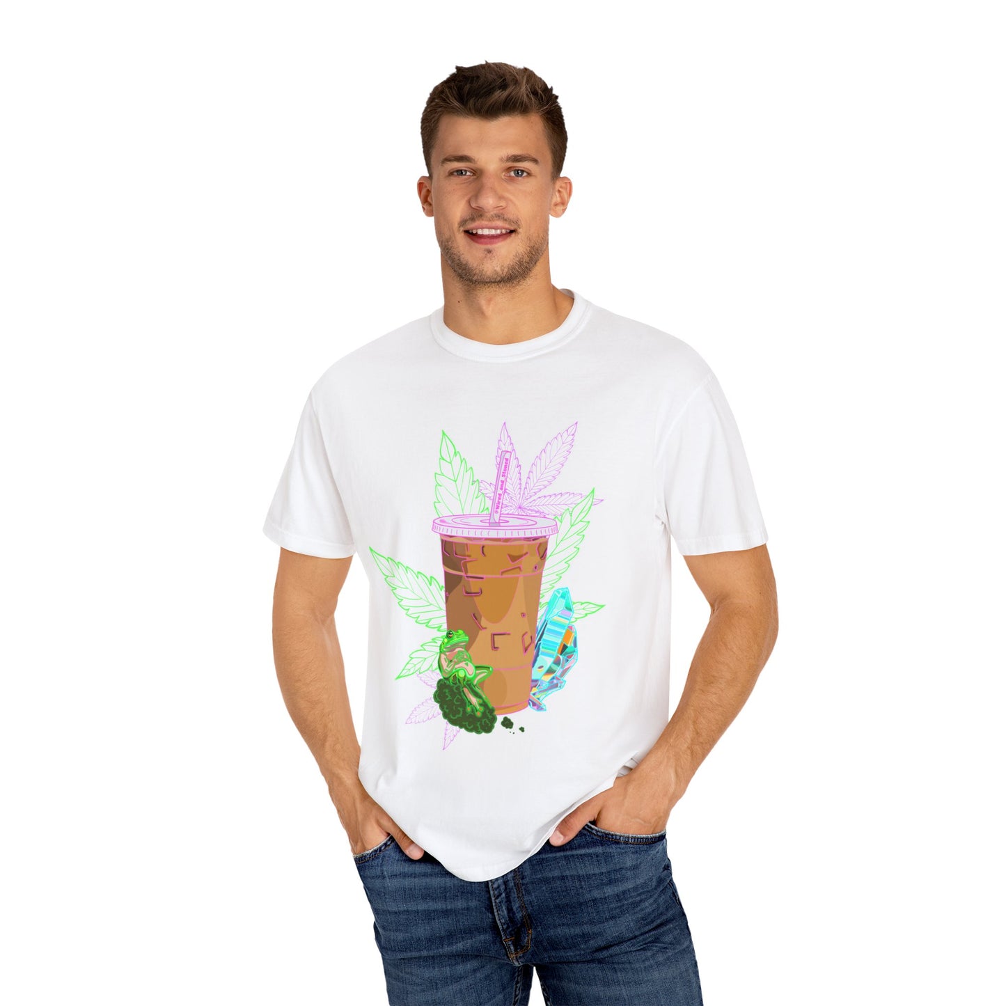 WIRED & STONED - Unisex Garment-Dyed T-shirt