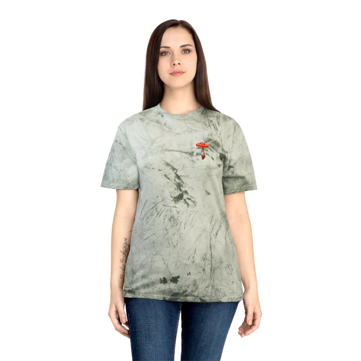 SCENIC CRYSTAL MUSHROOM VIEW - Unisex Color Blast T-Shirt