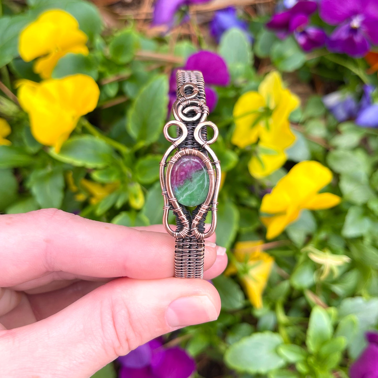 Ruby Zoisite Quartz Arm Cuff