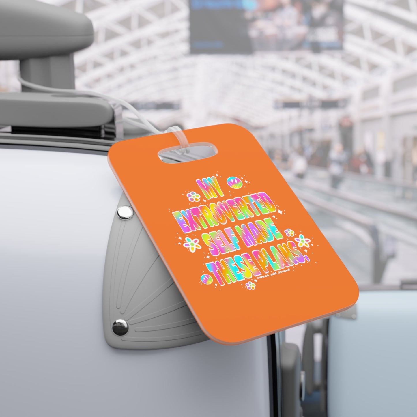 MY EXTROVERTED SELF MADE THESE PLANS - Luggage Tags