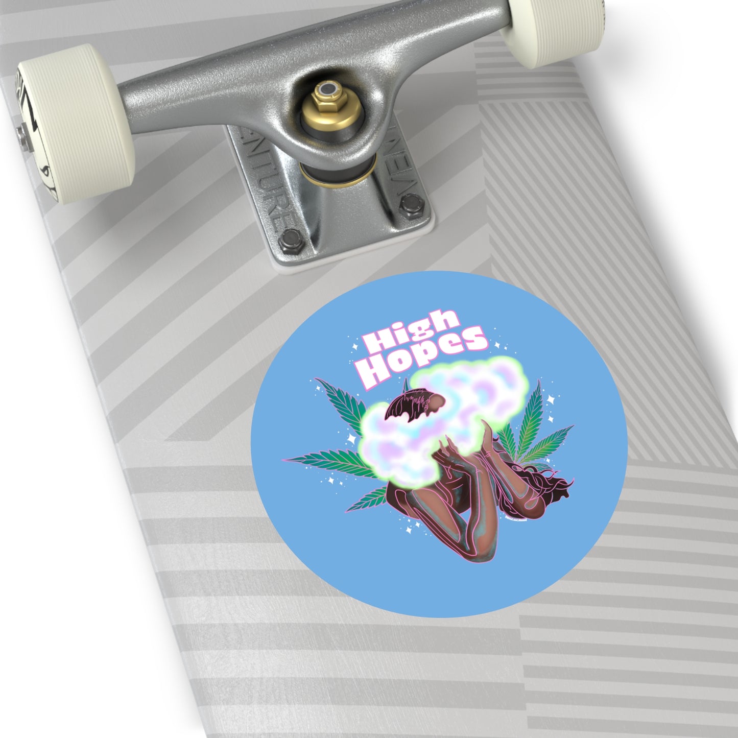 HIGH HOPES - Round Vinyl Stickers