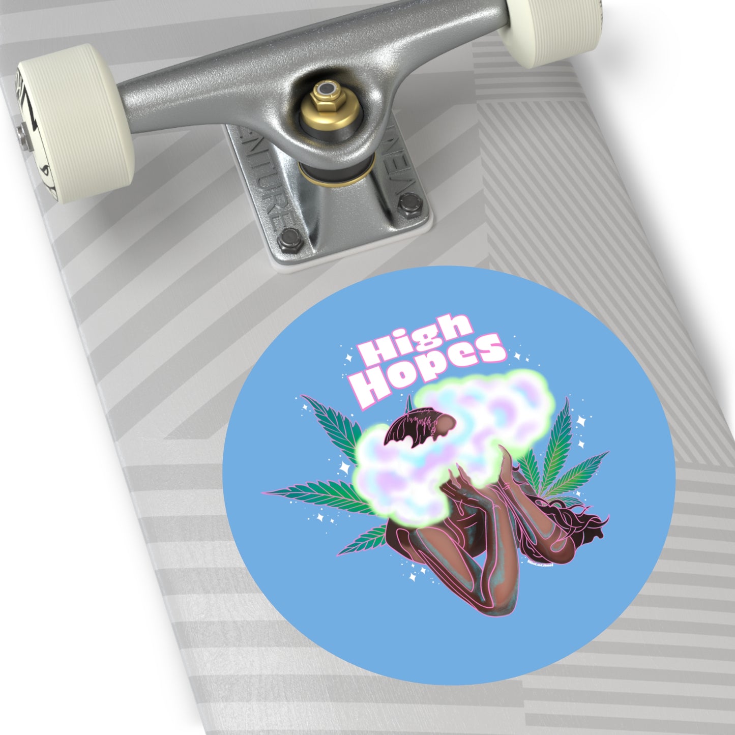 HIGH HOPES - Round Vinyl Stickers