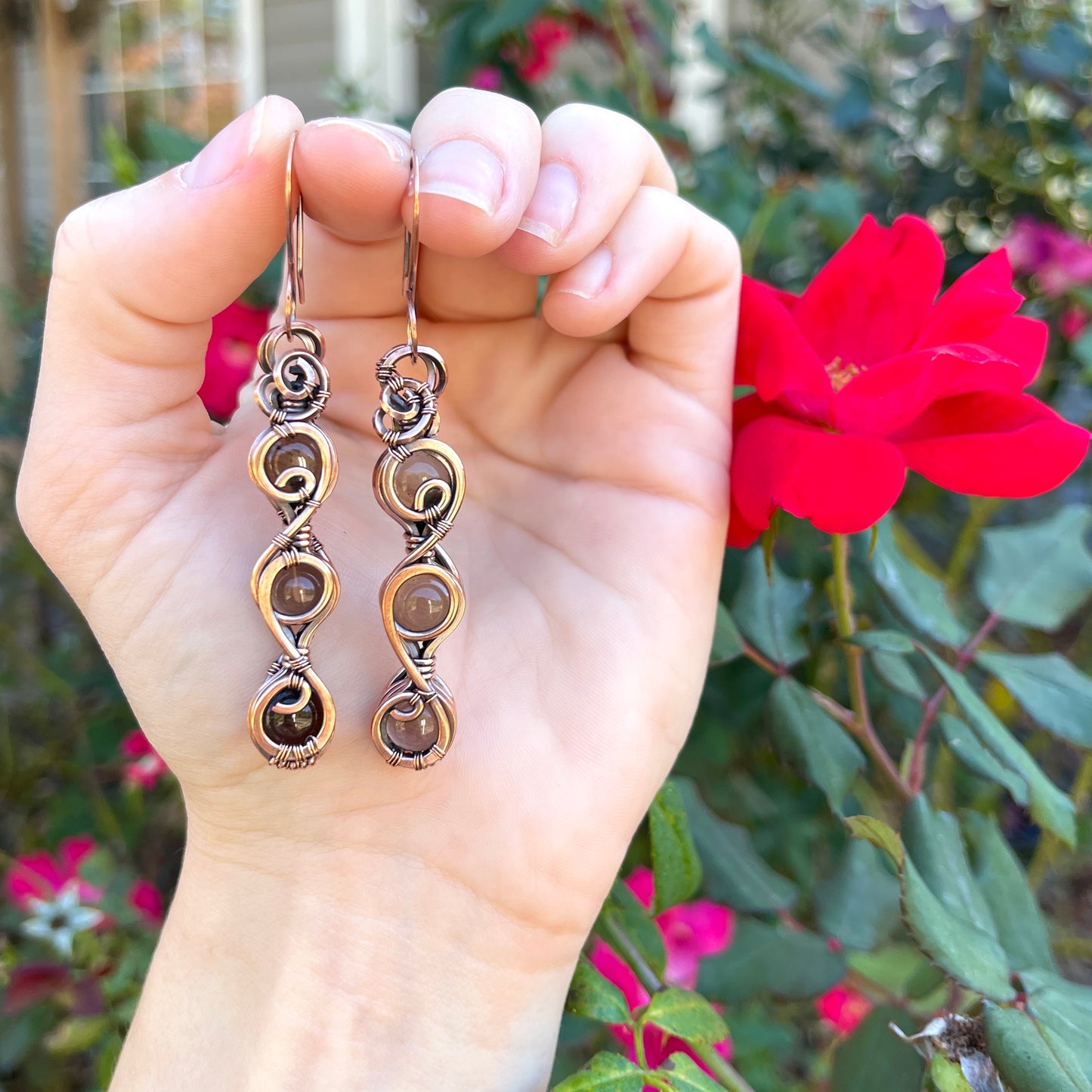 Smoky Quartz Earrings