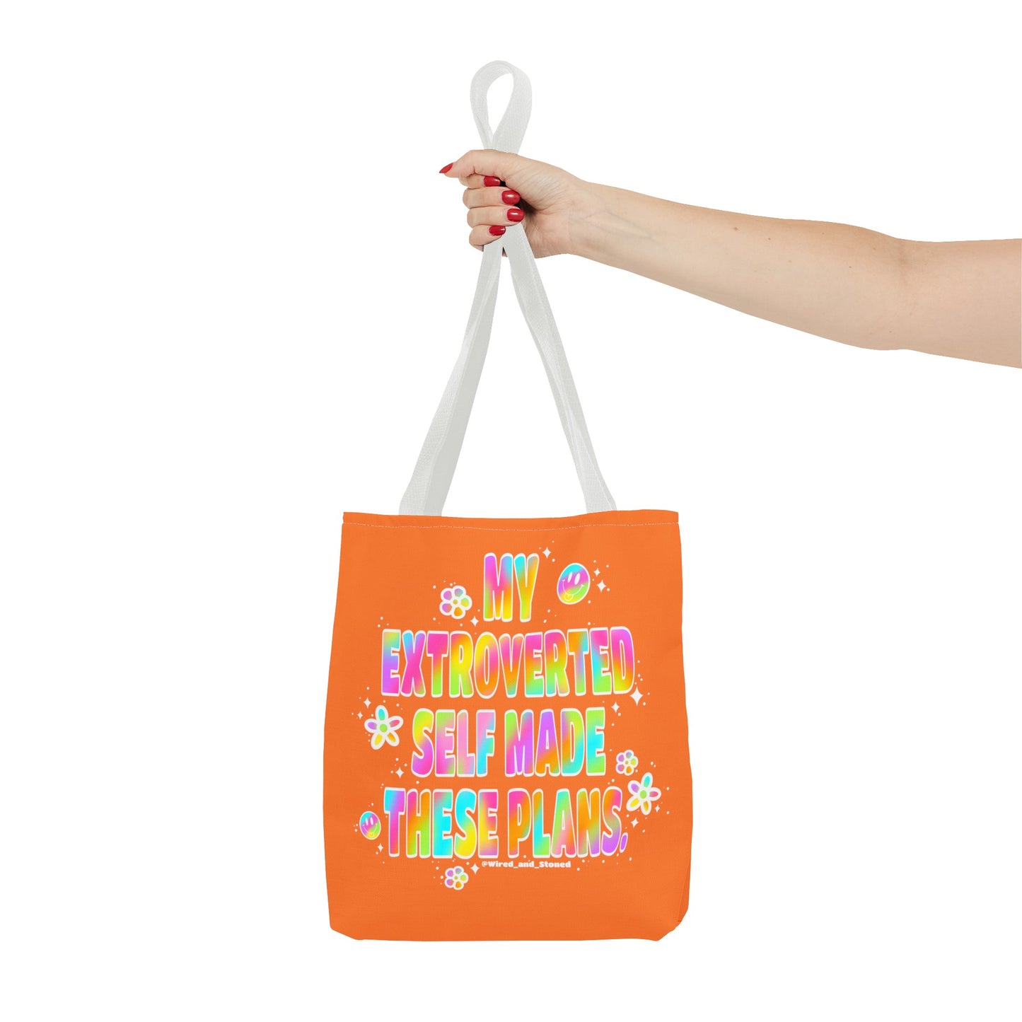 MY EXTROVERTED SELF MADE THESE PLANS - Tote Bag (AOP)