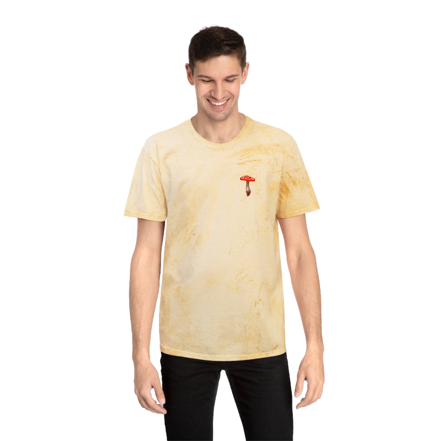 SCENIC CRYSTAL MUSHROOM VIEW - Unisex Color Blast T-Shirt