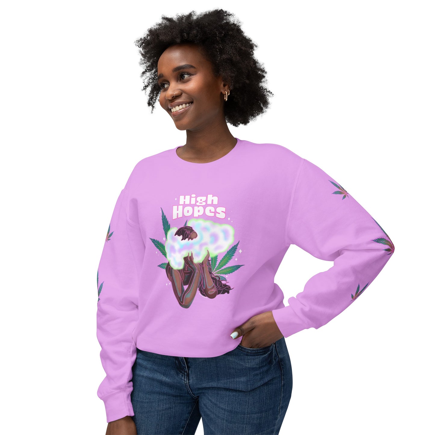 HIGH HOPES - Unisex Lightweight Crewneck Sweatshirt