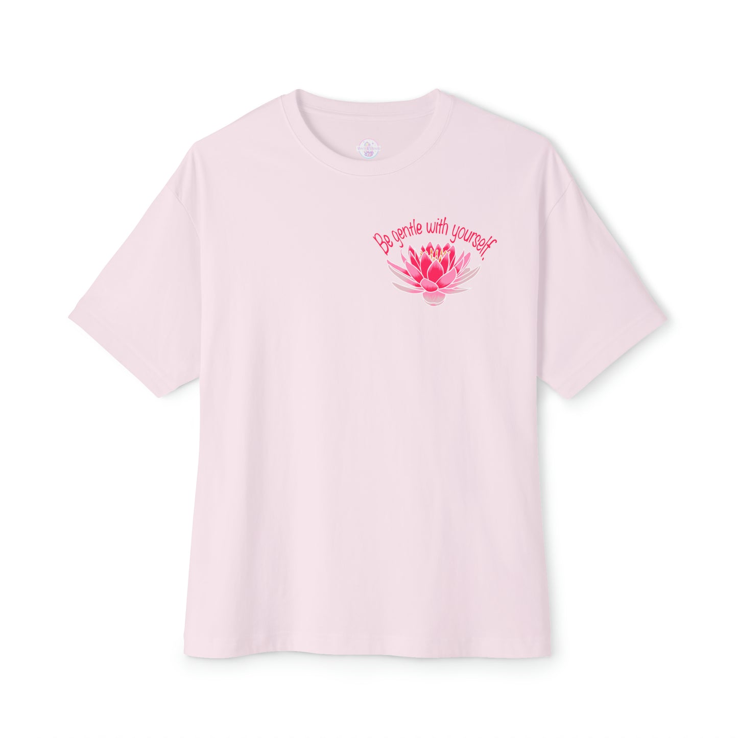 Gentle Lotus Unisex Oversized Boxy Tee