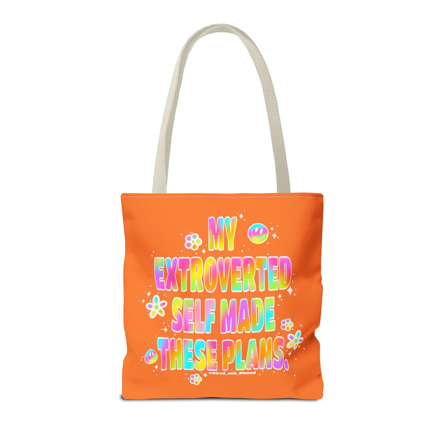MY EXTROVERTED SELF MADE THESE PLANS - Tote Bag (AOP)