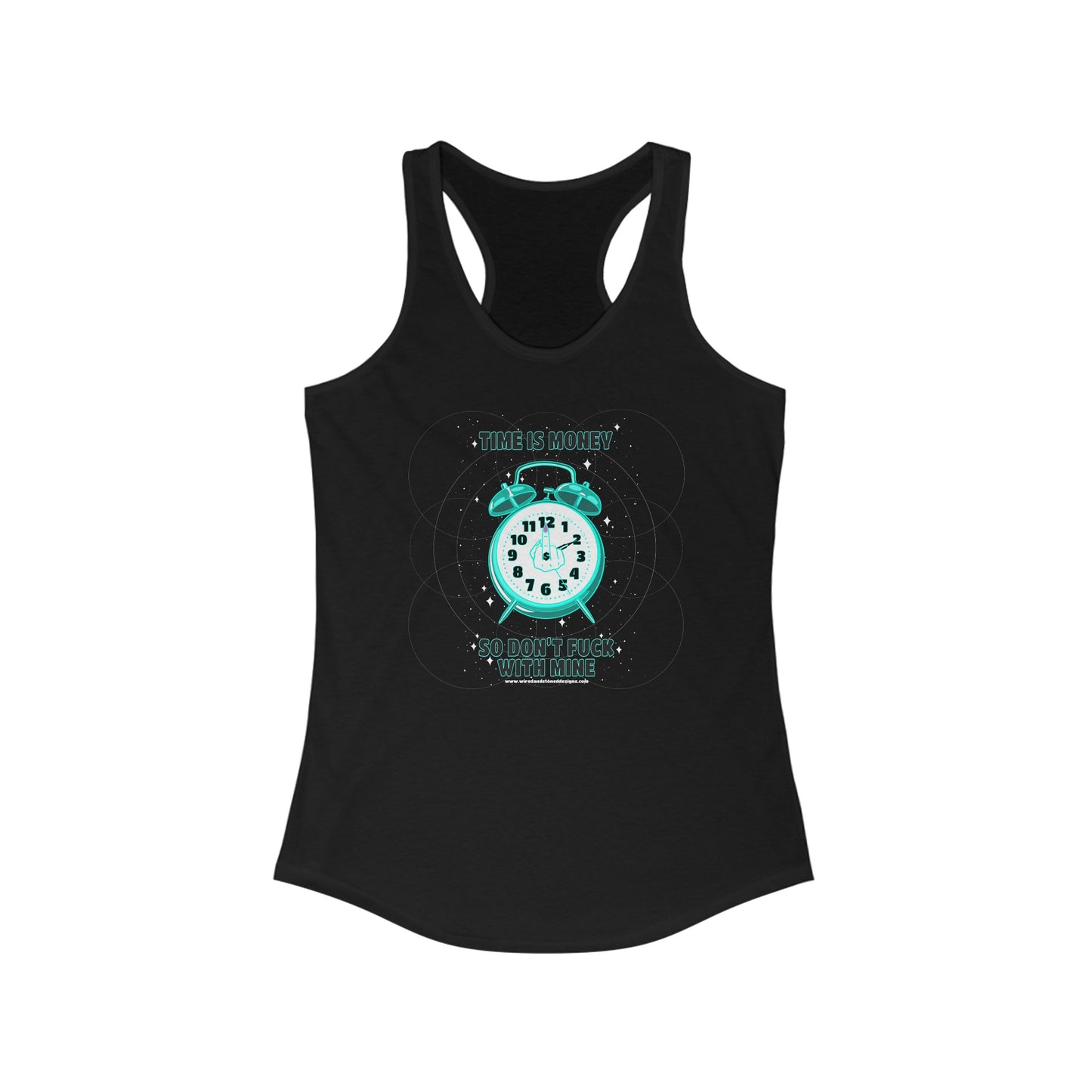 TIME IS MONEY - Women's Ideal Racerback Tank