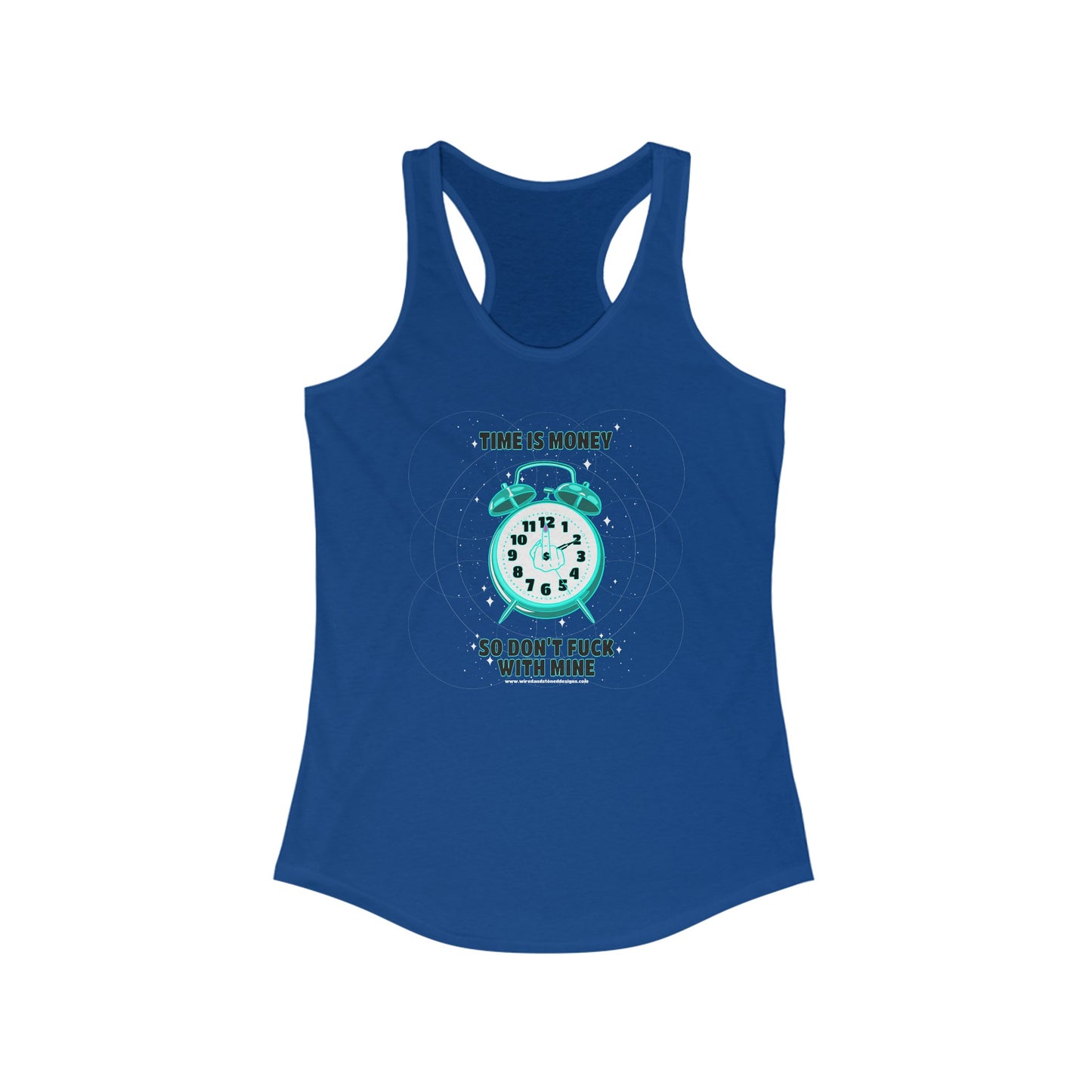 TIME IS MONEY - Women's Ideal Racerback Tank