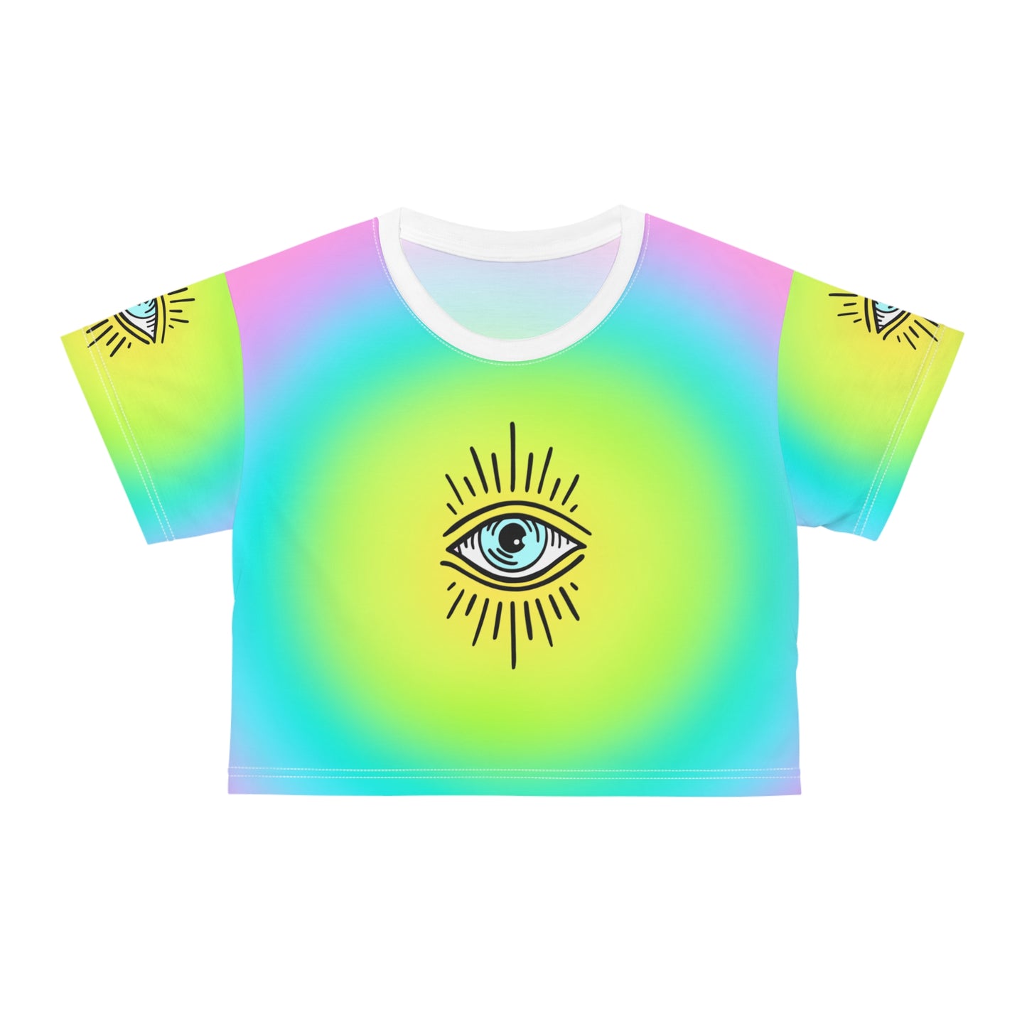 Angel Number 111 Crop Tee (AOP)