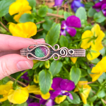 Ruby Zoisite Quartz Arm Cuff