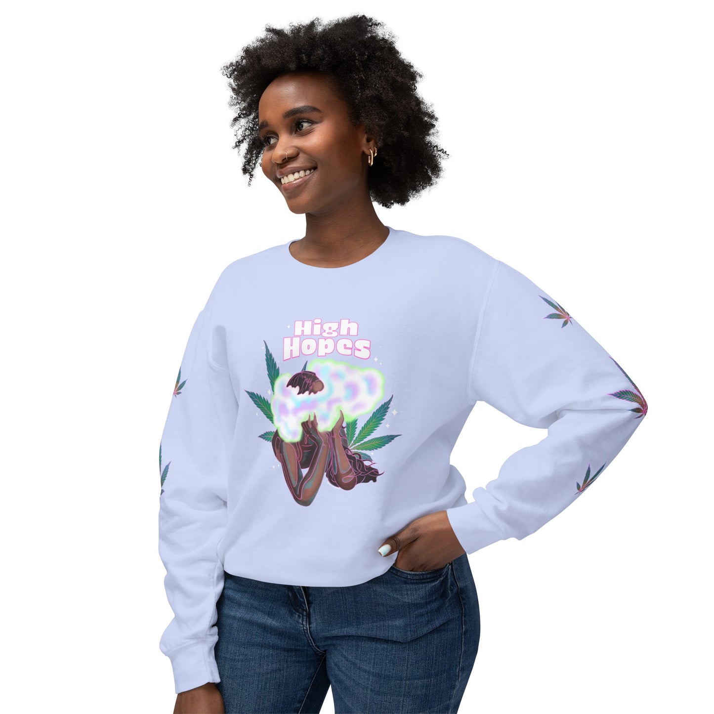 HIGH HOPES - Unisex Lightweight Crewneck Sweatshirt