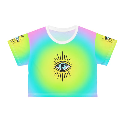 Angel Number 111 Crop Tee (AOP)