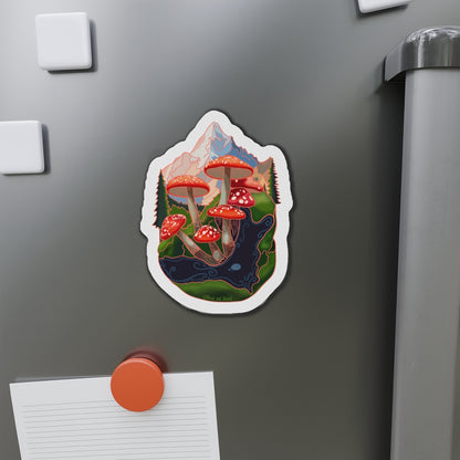 SCENIC MOUNTAIN VIEW - Die-Cut Magnets