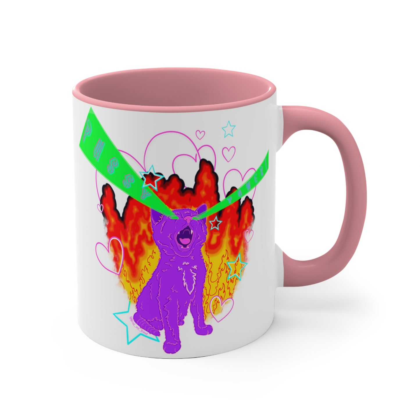 PUSSY POWER - 11oz Accent Mug