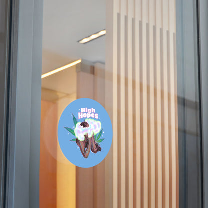 HIGH HOPES - Round Vinyl Stickers