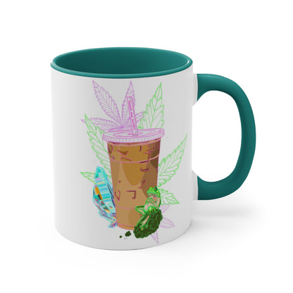 WIRED & STONED - 11oz Accent Mug