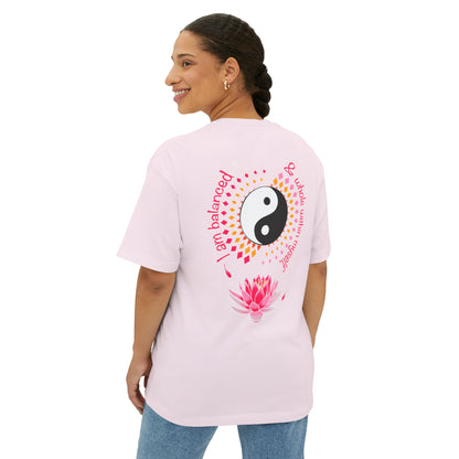 Gentle Lotus Unisex Oversized Boxy Tee
