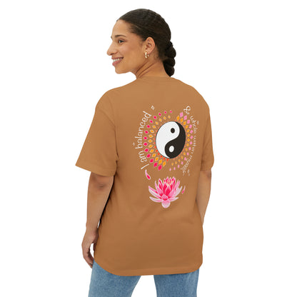 Gentle Lotus Unisex Oversized Boxy Tee