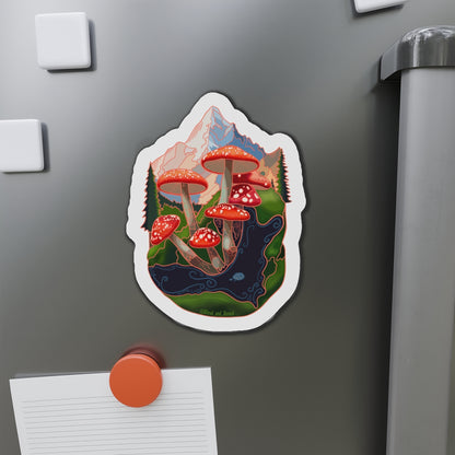 SCENIC MOUNTAIN VIEW - Die-Cut Magnets