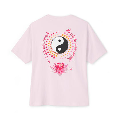 Gentle Lotus Unisex Oversized Boxy Tee
