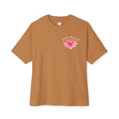 Gentle Lotus Unisex Oversized Boxy Tee