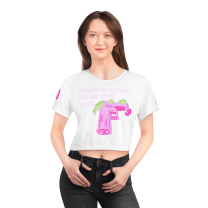 Strawberry Glock Crop Tee