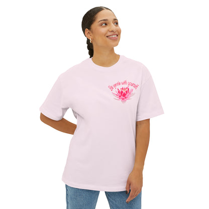 Gentle Lotus Unisex Oversized Boxy Tee