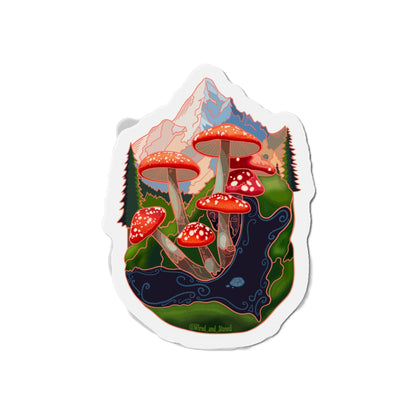 SCENIC MOUNTAIN VIEW - Die-Cut Magnets