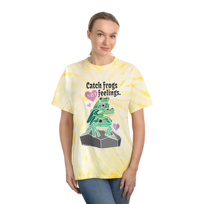 Catch Frogs NOT Feelings - Tie-Dye Tee, Cyclone
