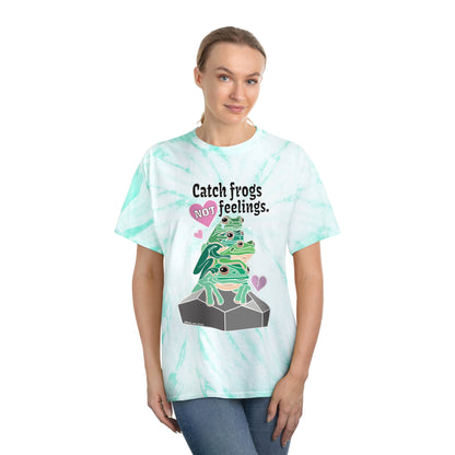 Catch Frogs NOT Feelings - Tie-Dye Tee, Cyclone