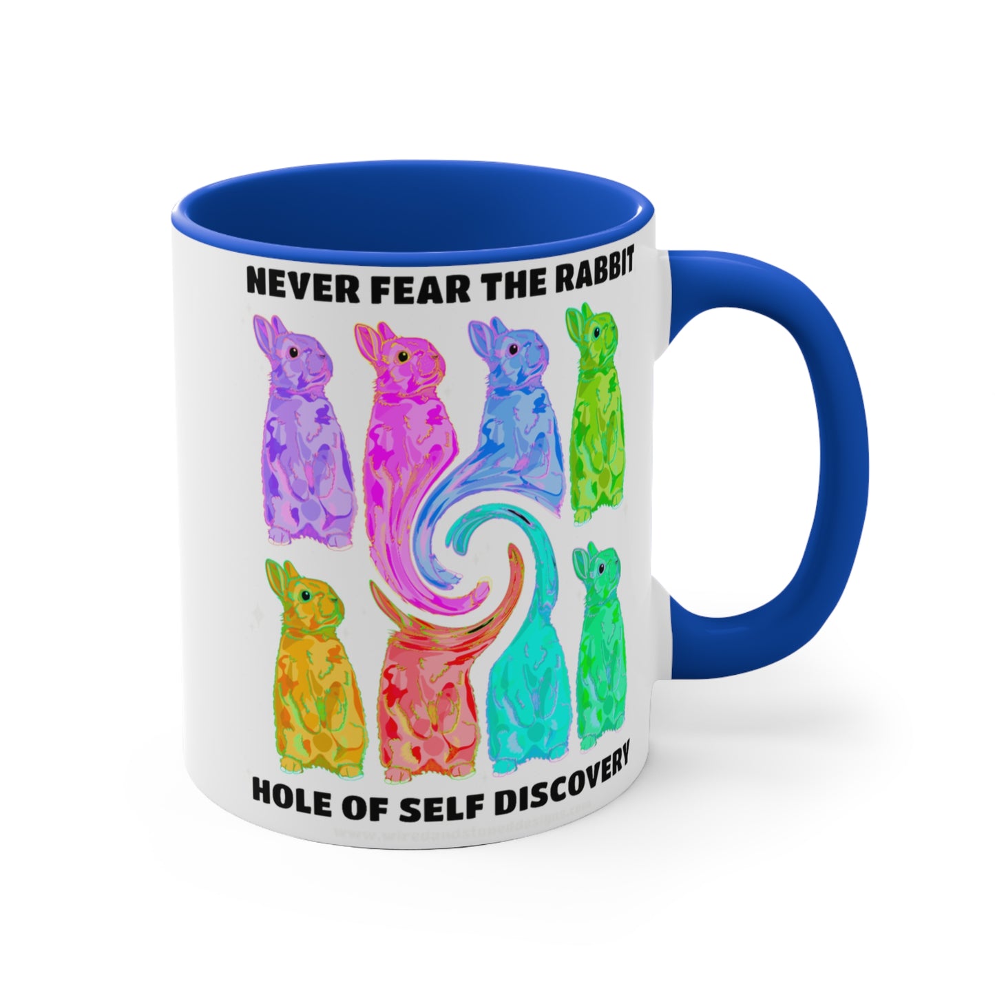 NEVER FEAR BUNNY - 11oz Accent Mug