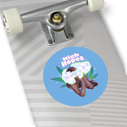 HIGH HOPES - Round Vinyl Stickers