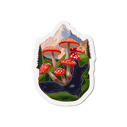 SCENIC MOUNTAIN VIEW - Die-Cut Magnets